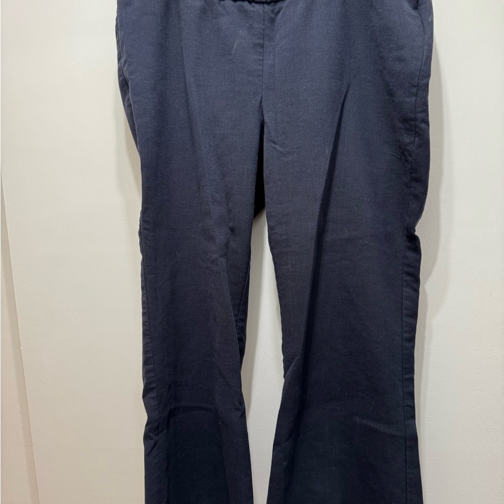Hatch Ankle Cropped Pants in Navy maternity pants